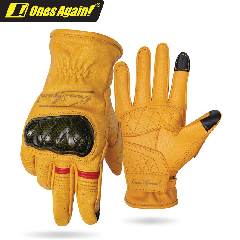 MG18 Guantes de ocio para desplazamientos de cuero de fibra de carbono vintage Har Ray\'s Comet