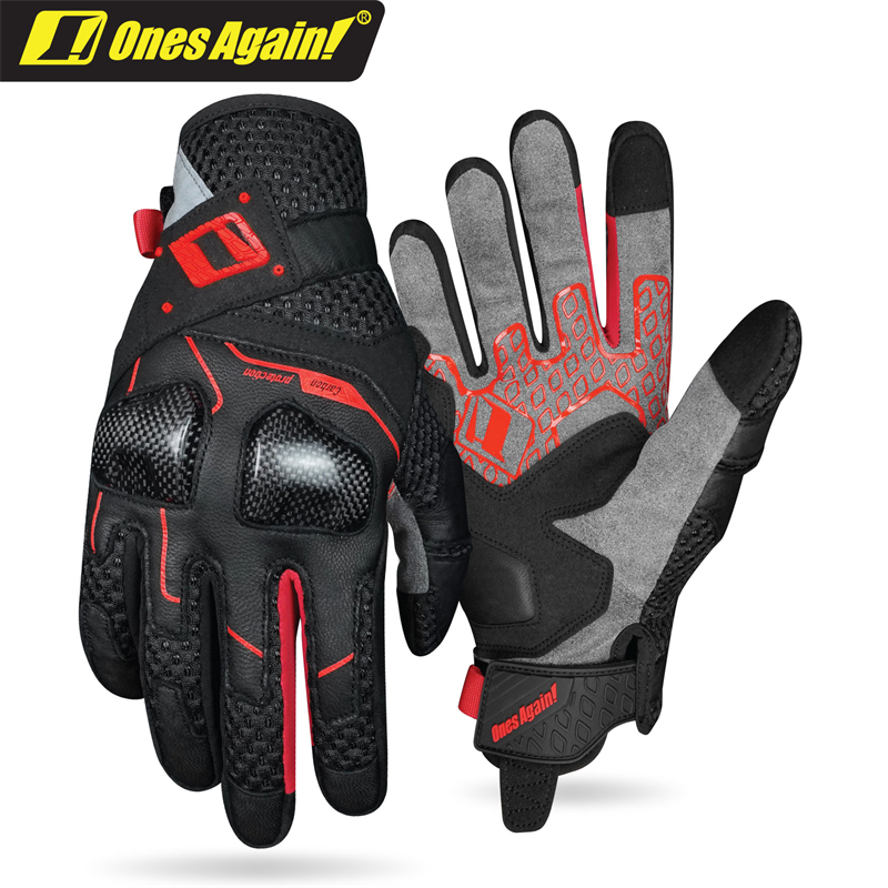 MG17 Ones Nuevos materiales Guantes de ciclismo de fibra de carbono ventilados de malla grande Armadura de doble cubo