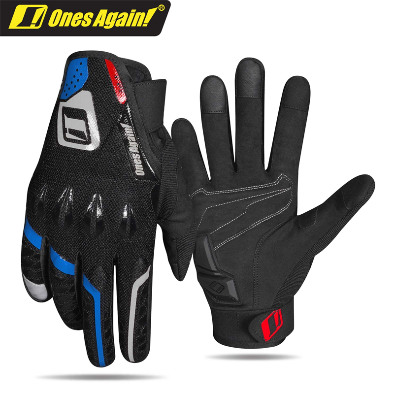 MG03 Ones Guantes transpirables para motocicleta Tecnología de moldeo por inyección Lectura de material absorbente