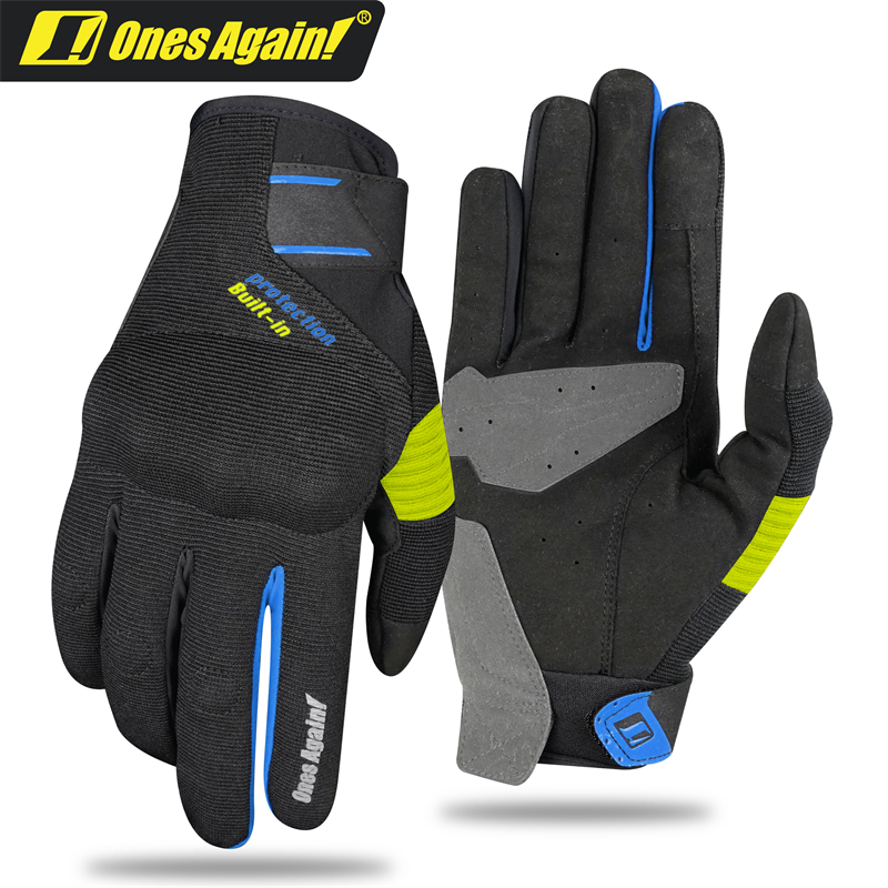 MG12 Guantes transpirables que absorben la humedad para motocicleta de verano Lectura de rebote lento 