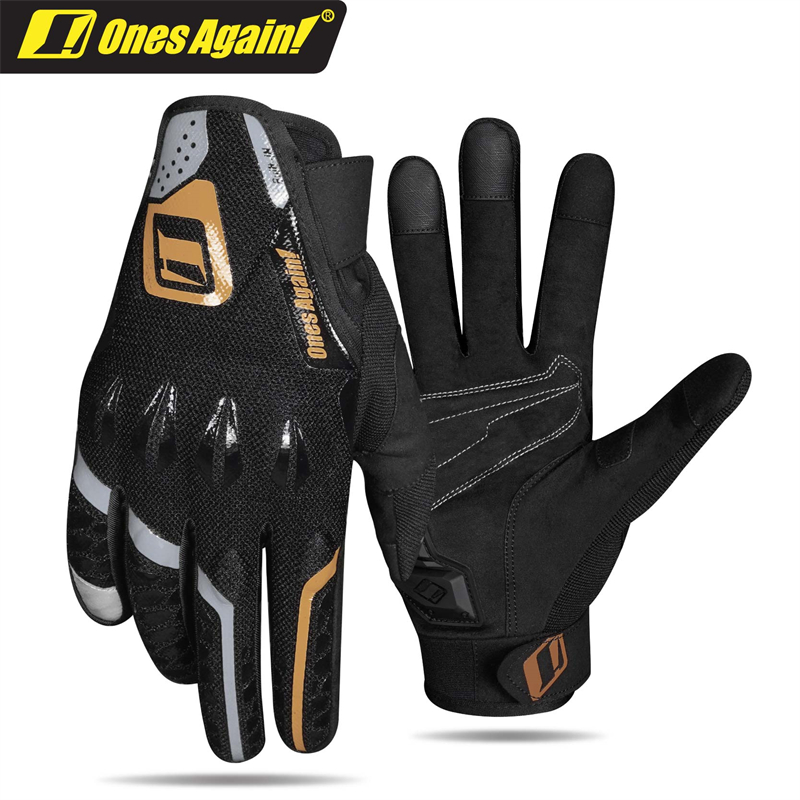 MG03 Ones Guantes transpirables para motocicleta Tecnología de moldeo por inyección Lectura de material absorbente