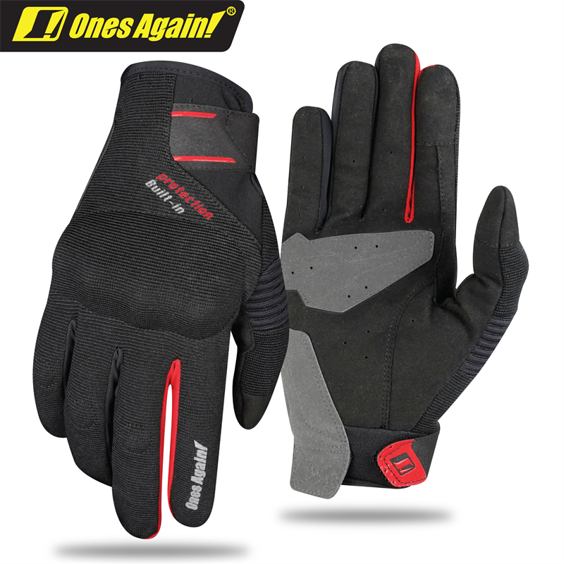 MG12 Guantes transpirables que absorben la humedad para motocicleta de verano Lectura de rebote lento 