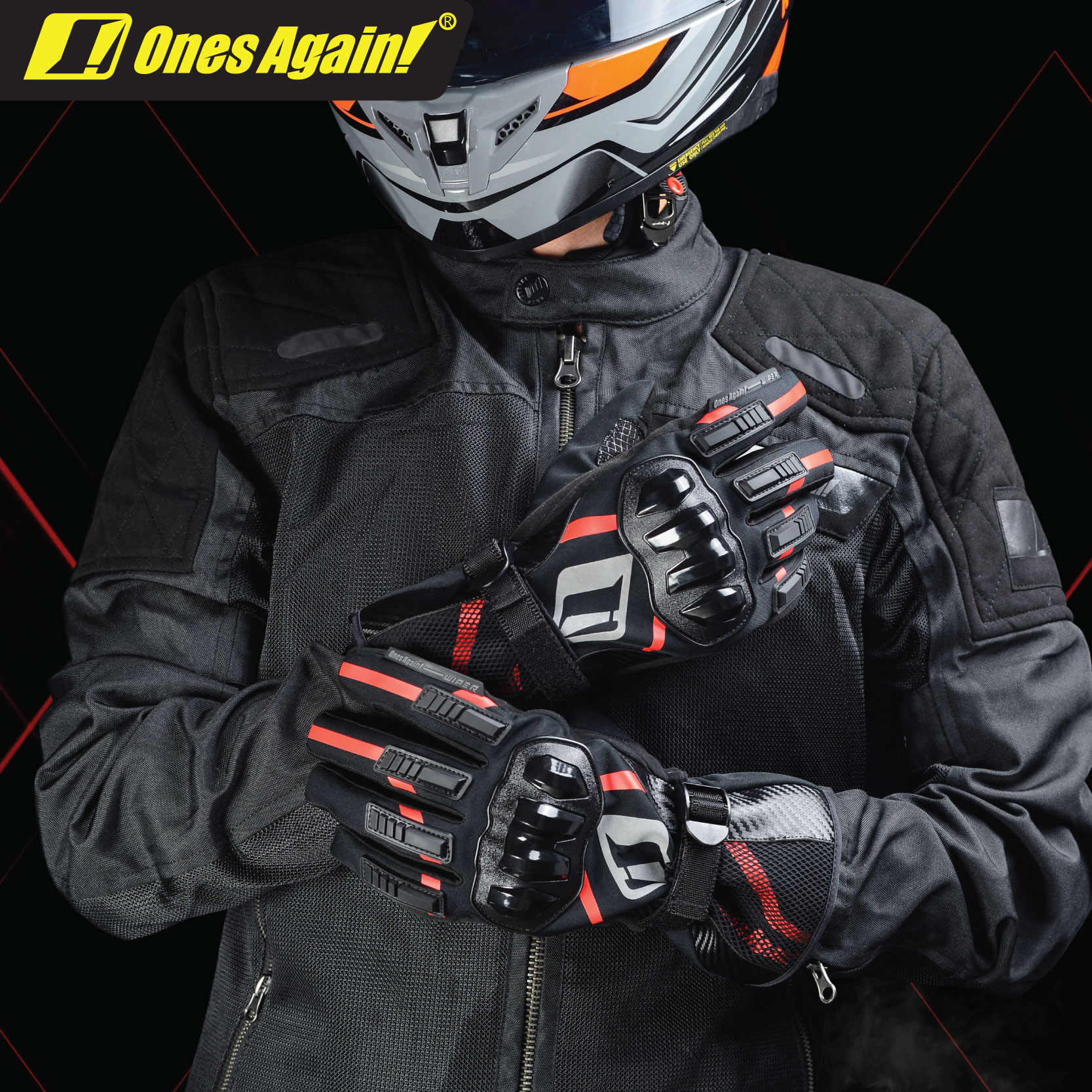 MG21 Guantes de invierno para motocicleta, prácticos guantes impermeables y cálidos anticaídas