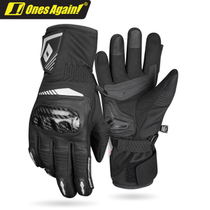 MG24 Guantes de moto de invierno para ir al trabajo Protección de fibra de carbono Cálidos e impermeables Thunder Frost 2